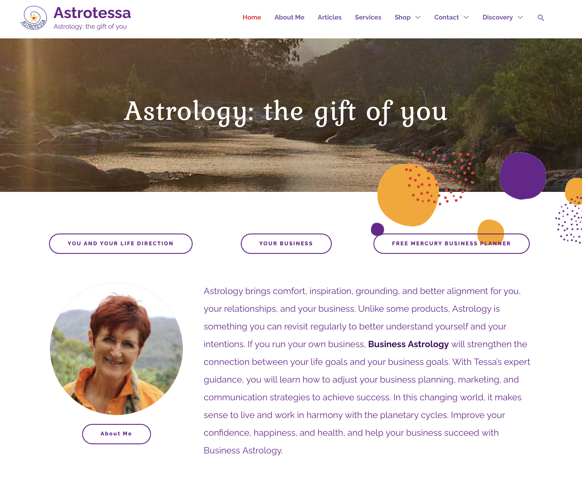 Astrotessa Website Screenshot