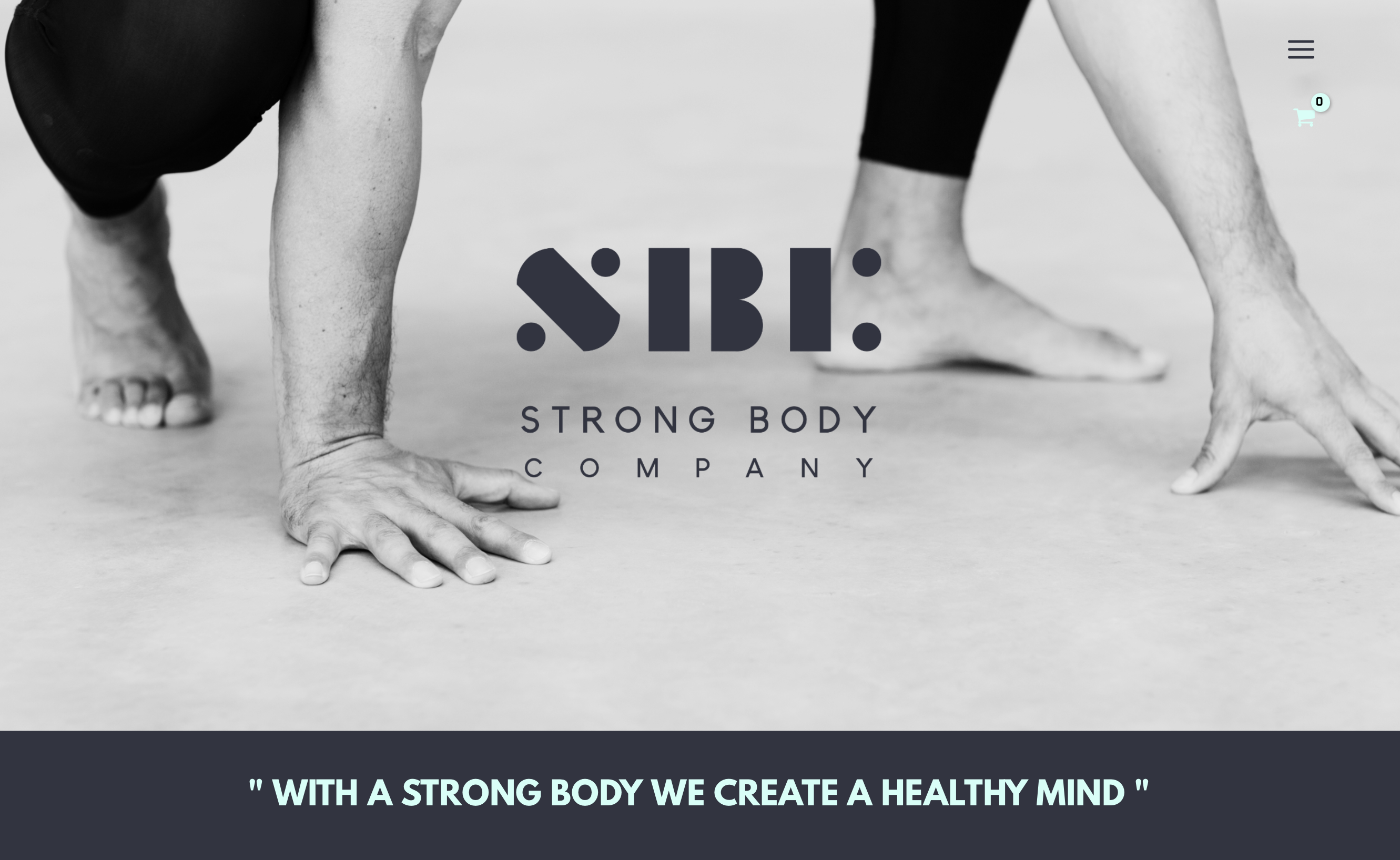 Strong Body Company Website Screenshot