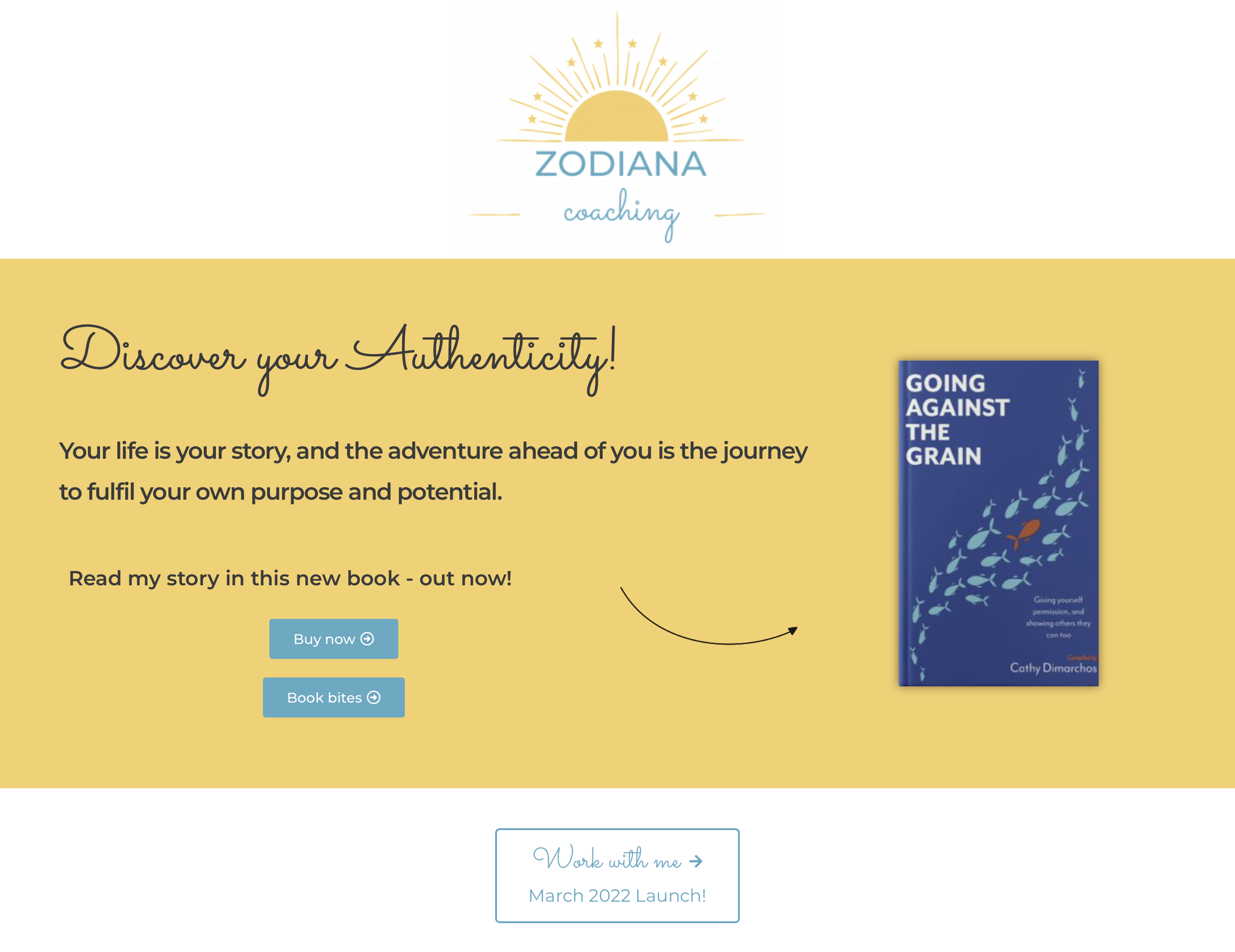 Zodiana Coaching Website Screenshot